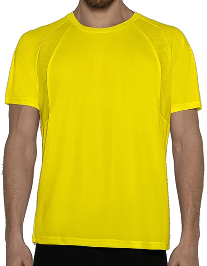Men´s Shirt Sport zum Besticken und Bedrucken in der Farbe Yellow mit Ihren Logo, Schriftzug oder Motiv.