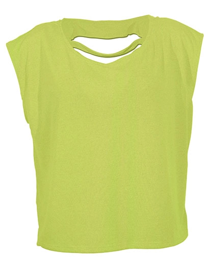Women´s Shirt Lax zum Besticken und Bedrucken in der Farbe Yellow Fluor mit Ihren Logo, Schriftzug oder Motiv.