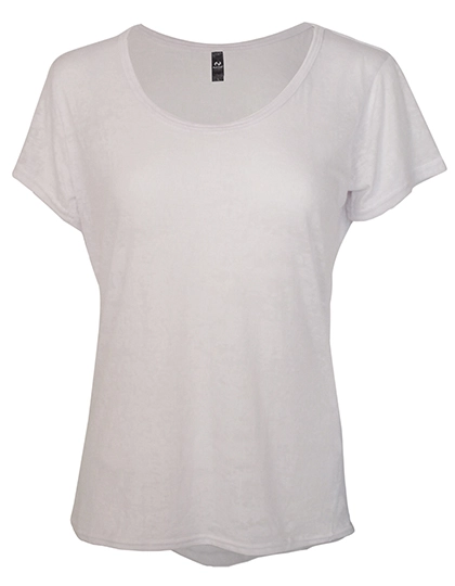Short Sleeve T-Shirt Greta zum Besticken und Bedrucken in der Farbe Subli White mit Ihren Logo, Schriftzug oder Motiv.