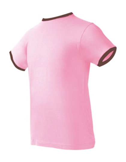 T-Shirt Boston zum Besticken und Bedrucken in der Farbe Pink-Chocolate mit Ihren Logo, Schriftzug oder Motiv.