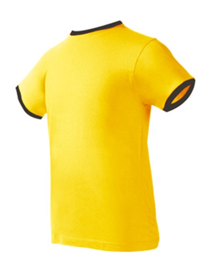 T-Shirt Boston zum Besticken und Bedrucken in der Farbe Yellow-Black mit Ihren Logo, Schriftzug oder Motiv.