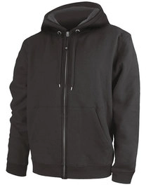 Men´s Hooded Sweat Jacket Tibet zum Besticken und Bedrucken in der Farbe Black mit Ihren Logo, Schriftzug oder Motiv.