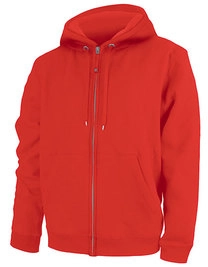 Men´s Hooded Sweat Jacket Tibet zum Besticken und Bedrucken in der Farbe Red mit Ihren Logo, Schriftzug oder Motiv.