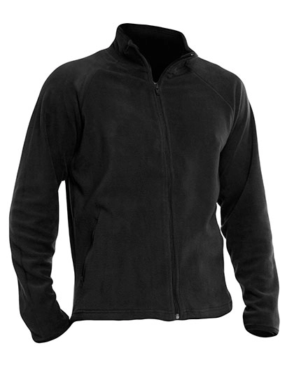 Fleece Jacket Polaris zum Besticken und Bedrucken in der Farbe Black mit Ihren Logo, Schriftzug oder Motiv.