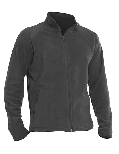 Fleece Jacket Polaris zum Besticken und Bedrucken in der Farbe Dark Grey mit Ihren Logo, Schriftzug oder Motiv.