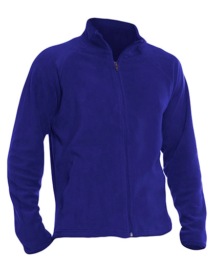 Fleece Jacket Polaris zum Besticken und Bedrucken in der Farbe Royal mit Ihren Logo, Schriftzug oder Motiv.