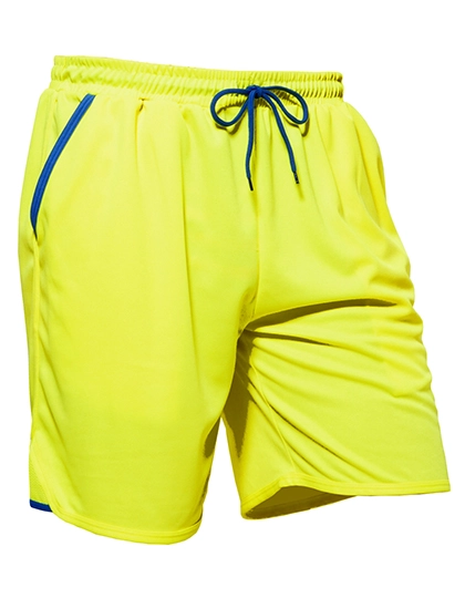 Sport Pants Energy zum Besticken und Bedrucken in der Farbe Yellow Fluor-Royal Fluor mit Ihren Logo, Schriftzug oder Motiv.