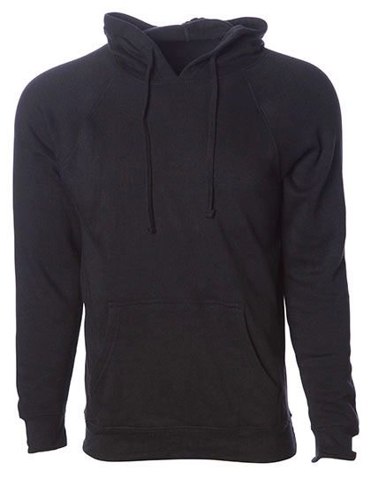 Unisex Midweight Special Blend Raglan Hooded Pullover zum Besticken und Bedrucken in der Farbe Black mit Ihren Logo, Schriftzug oder Motiv.
