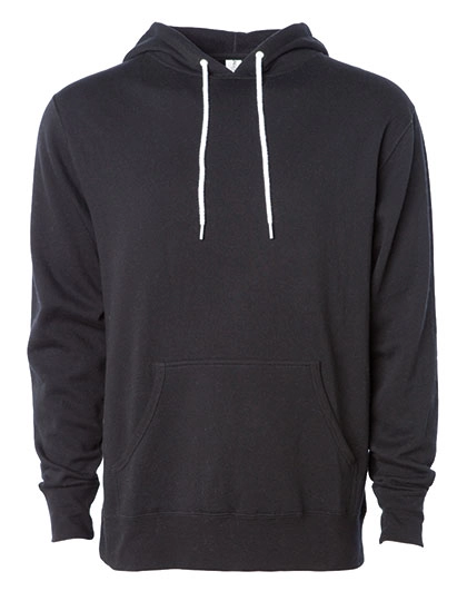 Unisex Lightweight Hooded Pullover zum Besticken und Bedrucken in der Farbe Black mit Ihren Logo, Schriftzug oder Motiv.