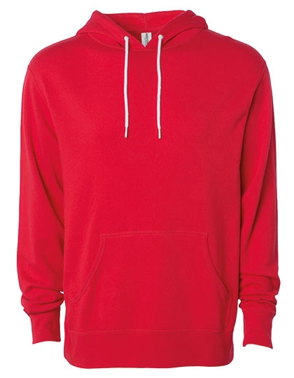 Unisex Lightweight Hooded Pullover zum Besticken und Bedrucken in der Farbe Red mit Ihren Logo, Schriftzug oder Motiv.