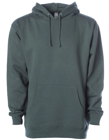 Men´s Heavyweight Hooded Pullover zum Besticken und Bedrucken in der Farbe Alpine Green mit Ihren Logo, Schriftzug oder Motiv.
