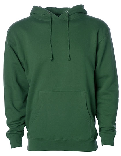 Men´s Heavyweight Hooded Pullover zum Besticken und Bedrucken in der Farbe Dark Green mit Ihren Logo, Schriftzug oder Motiv.