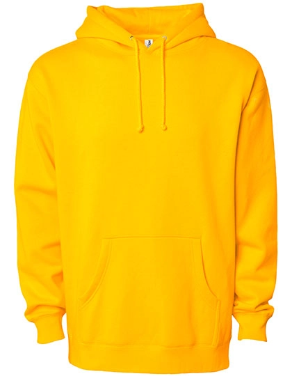 Men´s Heavyweight Hooded Pullover zum Besticken und Bedrucken in der Farbe Gold mit Ihren Logo, Schriftzug oder Motiv.