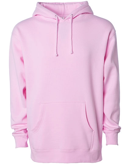 Men´s Heavyweight Hooded Pullover zum Besticken und Bedrucken in der Farbe Light Pink mit Ihren Logo, Schriftzug oder Motiv.