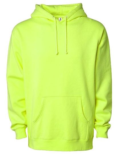 Men´s Heavyweight Hooded Pullover zum Besticken und Bedrucken in der Farbe Safety Yellow mit Ihren Logo, Schriftzug oder Motiv.