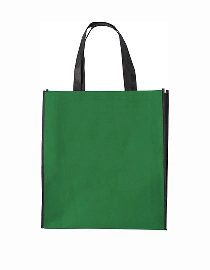 Shopping Bag Zürich zum Besticken und Bedrucken in der Farbe Green mit Ihren Logo, Schriftzug oder Motiv.