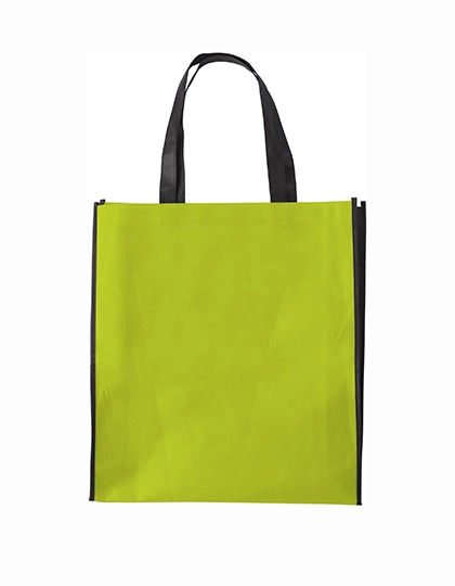 Shopping Bag Zürich zum Besticken und Bedrucken in der Farbe Light Green mit Ihren Logo, Schriftzug oder Motiv.