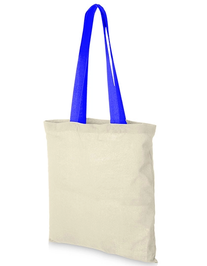 Cotton Bag - Nevada zum Besticken und Bedrucken in der Farbe Natural-Process Blue mit Ihren Logo, Schriftzug oder Motiv.
