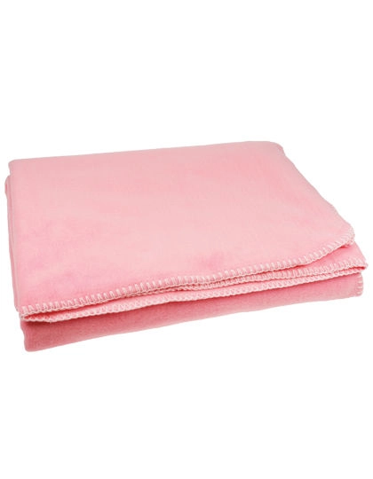 Basic Picknickdecke zum Besticken und Bedrucken in der Farbe Pink mit Ihren Logo, Schriftzug oder Motiv.