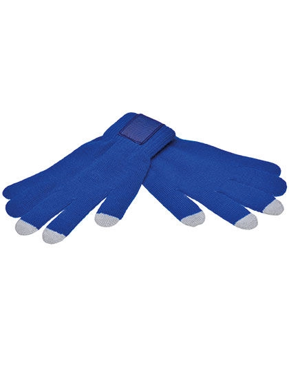Touch Screen Handschuhe zum Besticken und Bedrucken in der Farbe Royal Blue-Grey mit Ihren Logo, Schriftzug oder Motiv.