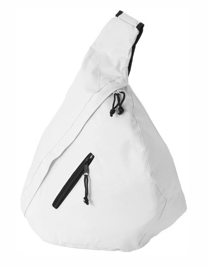 Brooklyn Triangle Citybag zum Besticken und Bedrucken in der Farbe White mit Ihren Logo, Schriftzug oder Motiv.