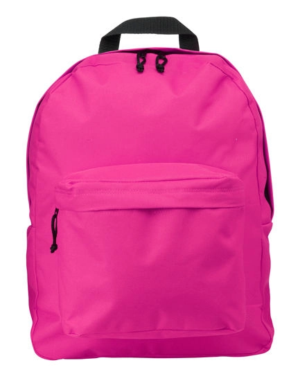 Rucksack Basic zum Besticken und Bedrucken in der Farbe Pink mit Ihren Logo, Schriftzug oder Motiv.
