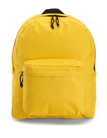 Rucksack Basic zum Besticken und Bedrucken in der Farbe Yellow mit Ihren Logo, Schriftzug oder Motiv.