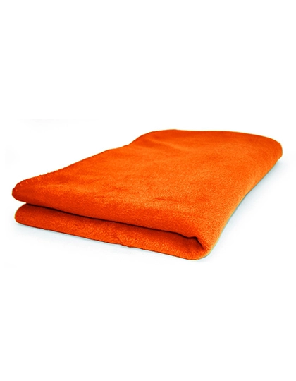 Picknick-Decke zum Besticken und Bedrucken in der Farbe Orange mit Ihren Logo, Schriftzug oder Motiv.