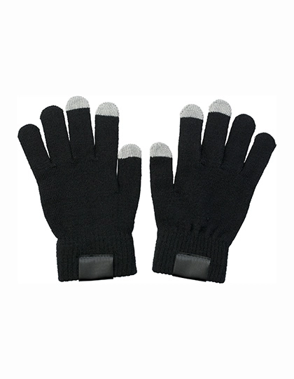Gloves Touch zum Besticken und Bedrucken in der Farbe Black mit Ihren Logo, Schriftzug oder Motiv.