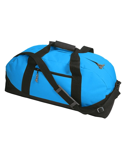 Sporttasche Nottingham zum Besticken und Bedrucken in der Farbe Light Blue-Black mit Ihren Logo, Schriftzug oder Motiv.