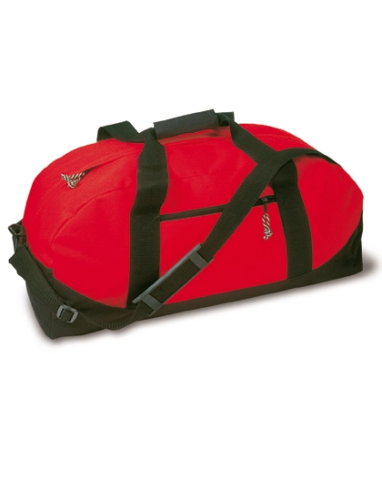 Sporttasche Nottingham zum Besticken und Bedrucken in der Farbe Red-Black mit Ihren Logo, Schriftzug oder Motiv.