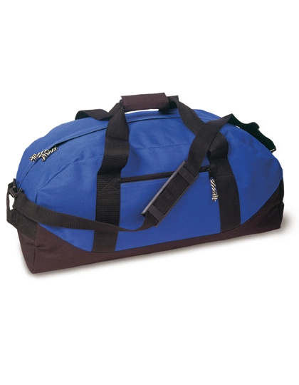 Sporttasche Nottingham zum Besticken und Bedrucken in der Farbe Royal Blue-Black mit Ihren Logo, Schriftzug oder Motiv.