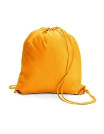 Schuh-/Rucksack mit Kordel zum Besticken und Bedrucken in der Farbe Orange mit Ihren Logo, Schriftzug oder Motiv.