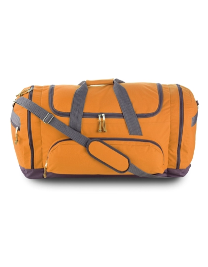 Sport-/Reisetasche Caribbean (Berlin) zum Besticken und Bedrucken in der Farbe Orange mit Ihren Logo, Schriftzug oder Motiv.