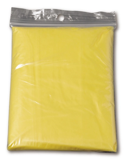Regenponcho Oxford zum Besticken und Bedrucken in der Farbe Yellow mit Ihren Logo, Schriftzug oder Motiv.