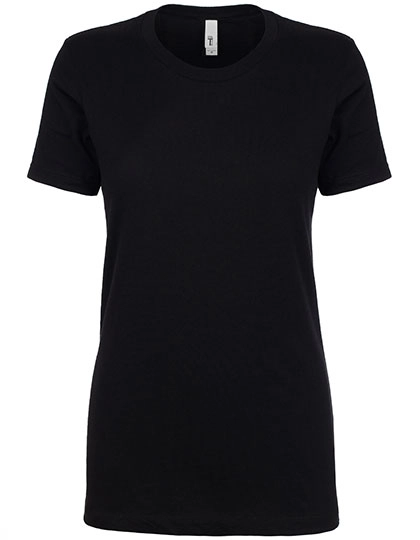 Ladies´ Ideal T-Shirt zum Besticken und Bedrucken in der Farbe Black mit Ihren Logo, Schriftzug oder Motiv.