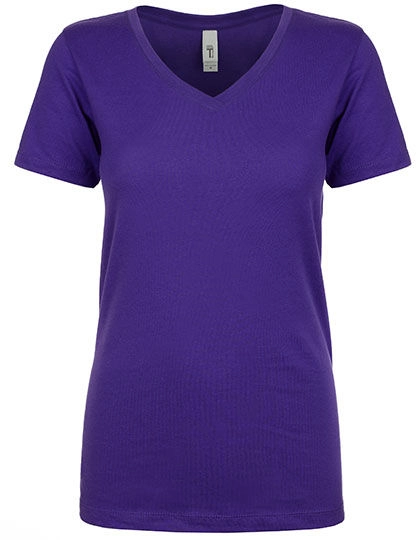 Ladies´ Ideal V-Neck T zum Besticken und Bedrucken in der Farbe Purple Rush mit Ihren Logo, Schriftzug oder Motiv.