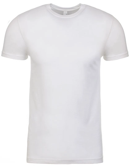 Men´s Crew Neck T-Shirt zum Besticken und Bedrucken in der Farbe White mit Ihren Logo, Schriftzug oder Motiv.