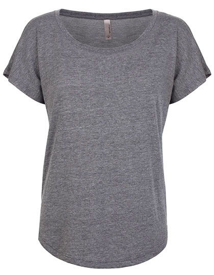 Ladies´ Tri-Blend Dolman T-Shirt zum Besticken und Bedrucken in der Farbe Premium Heather (Tri-Blend) mit Ihren Logo, Schriftzug oder Motiv.