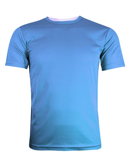 Funktions-Shirt Basic zum Besticken und Bedrucken in der Farbe Bright Blue mit Ihren Logo, Schriftzug oder Motiv.