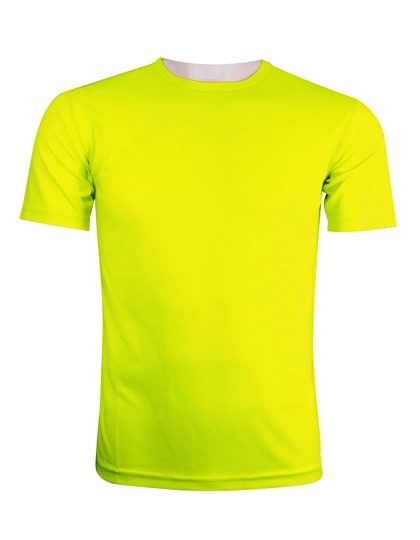 Funktions-Shirt Basic zum Besticken und Bedrucken in der Farbe Neon Yellow mit Ihren Logo, Schriftzug oder Motiv.