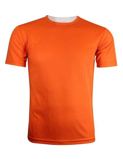 Funktions-Shirt Basic zum Besticken und Bedrucken in der Farbe Orange mit Ihren Logo, Schriftzug oder Motiv.