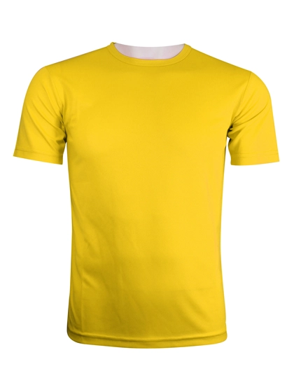 Funktions-Shirt Basic zum Besticken und Bedrucken in der Farbe Yellow mit Ihren Logo, Schriftzug oder Motiv.