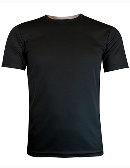 Unisex Funktions-Shirt Basic Recycelt zum Besticken und Bedrucken in der Farbe Black mit Ihren Logo, Schriftzug oder Motiv.