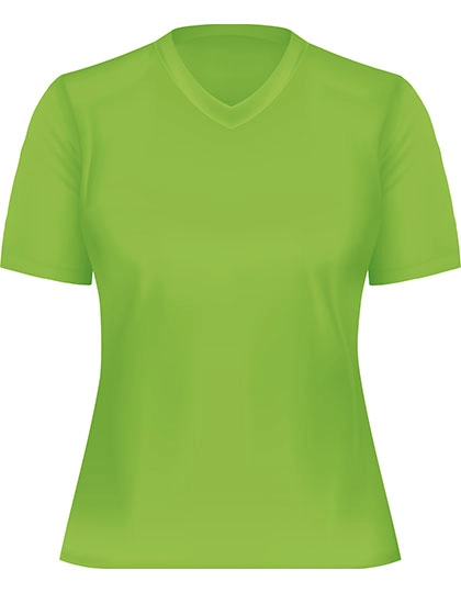 Funktions-Shirt Damen zum Besticken und Bedrucken in der Farbe Lime mit Ihren Logo, Schriftzug oder Motiv.