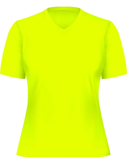 Funktions-Shirt Damen zum Besticken und Bedrucken in der Farbe Neon Yellow mit Ihren Logo, Schriftzug oder Motiv.