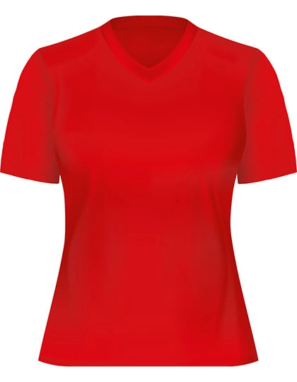 Funktions-Shirt Damen zum Besticken und Bedrucken in der Farbe Red mit Ihren Logo, Schriftzug oder Motiv.