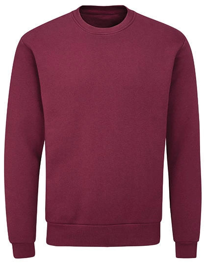 Essential Sweatshirt zum Besticken und Bedrucken in der Farbe Burgundy mit Ihren Logo, Schriftzug oder Motiv.