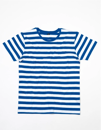 Men´s Stripy T zum Besticken und Bedrucken in der Farbe Classic Blue-White mit Ihren Logo, Schriftzug oder Motiv.