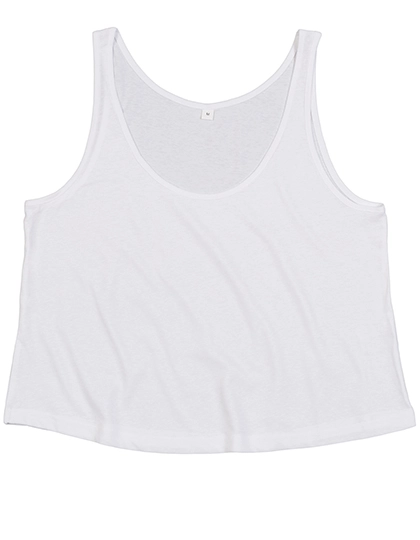 Women´s Crop Vest zum Besticken und Bedrucken in der Farbe White mit Ihren Logo, Schriftzug oder Motiv.